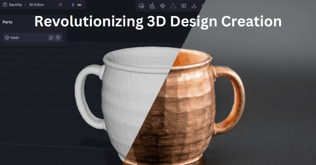 3D copper cup made by Backflip AI